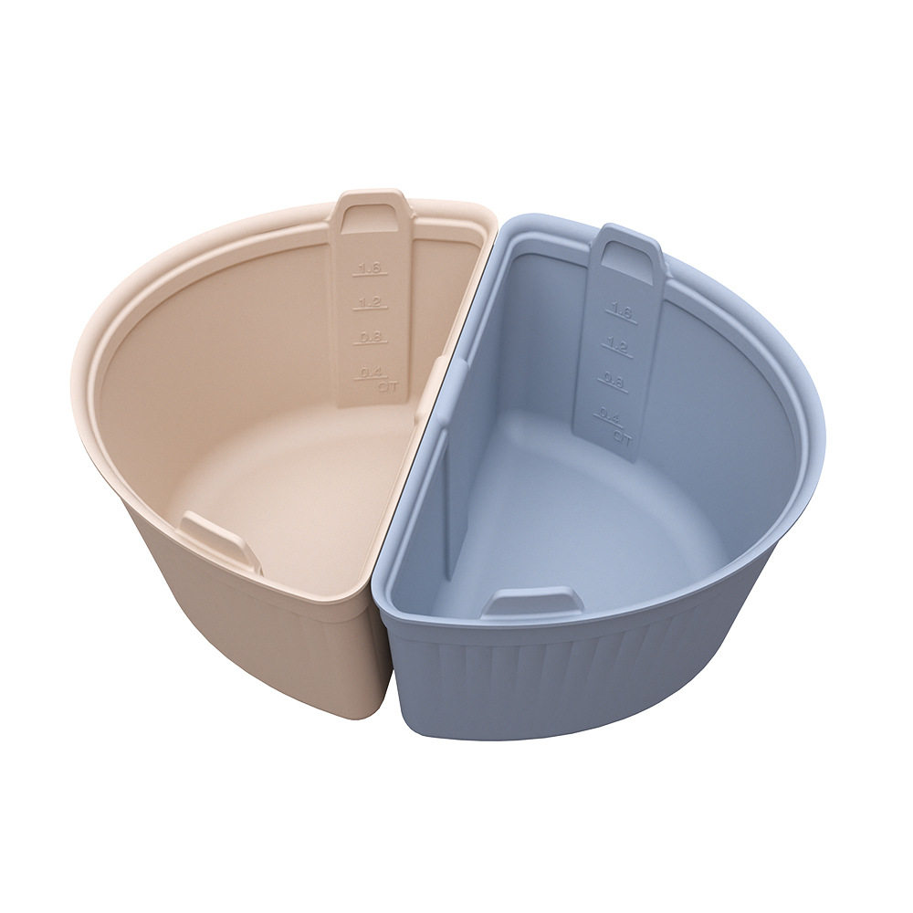 Custom customized your personalize logo OEM ODM silicone slow cooker divider liner liner-2pcs fit reusable compatible wit